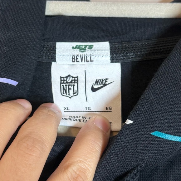 Nike Black New York Jets 2023 NFL Crucial Catch Club Pullover Hoodie - Picture 6 of 8